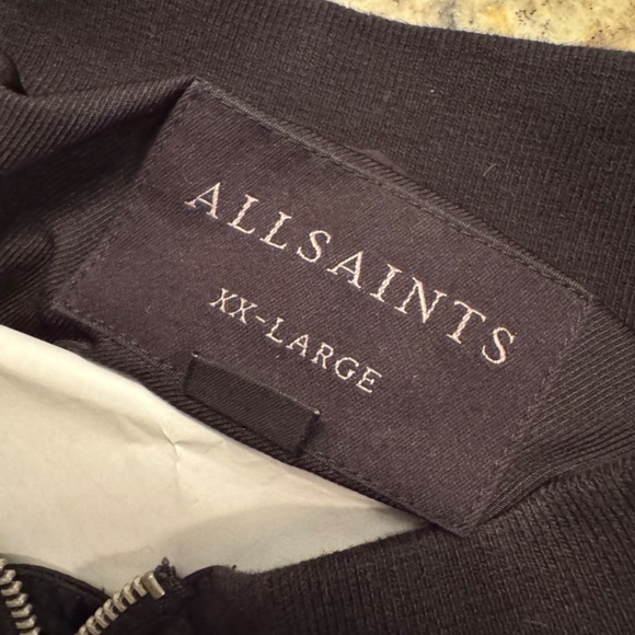 All Saints bomber jacket, Black, Size XXL - Picture 3 of 3